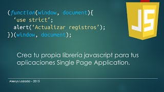 14 Actualizar - Crea tu propia librería javascript - SPA
