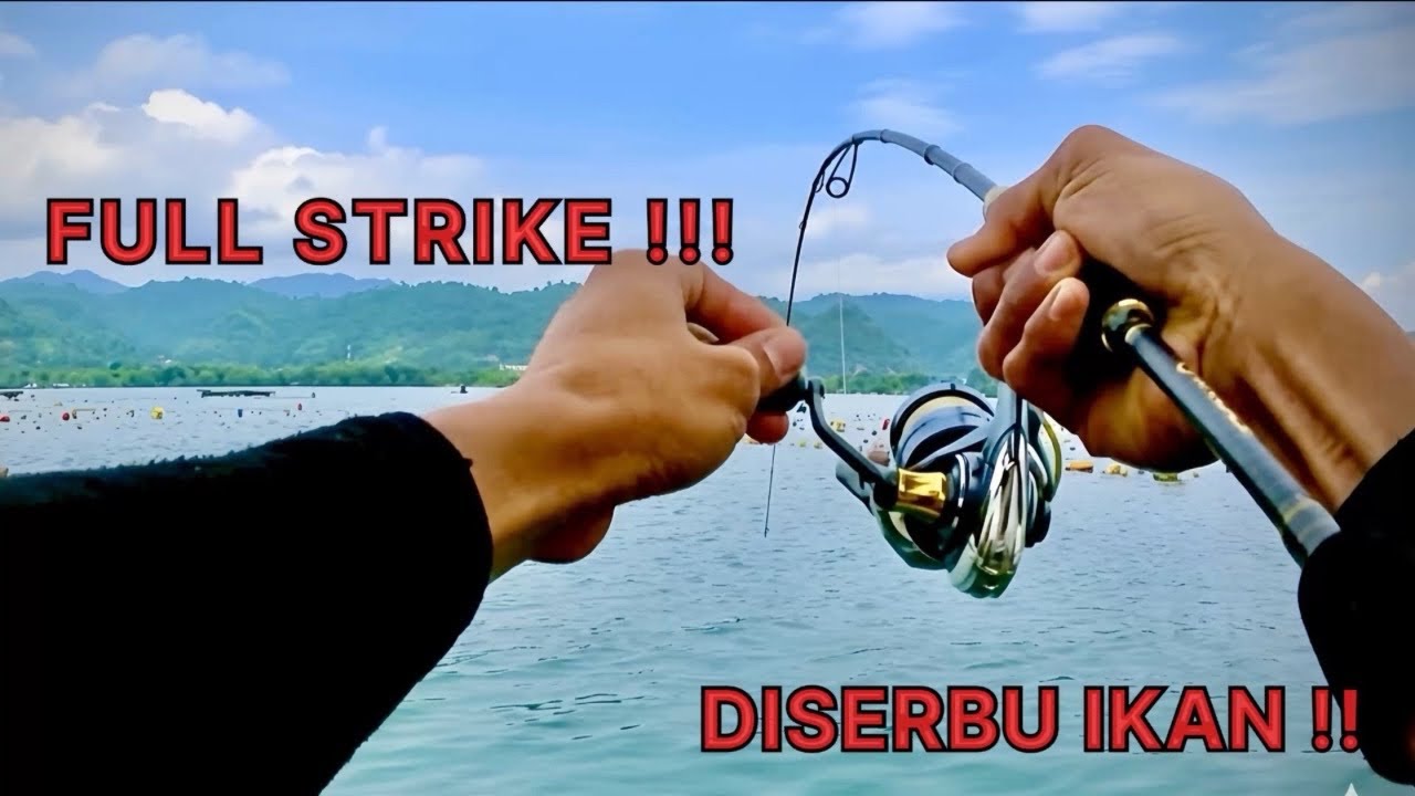 Full strike satu perahu‼️ Disini titik keseruan saat mancing ‼️
