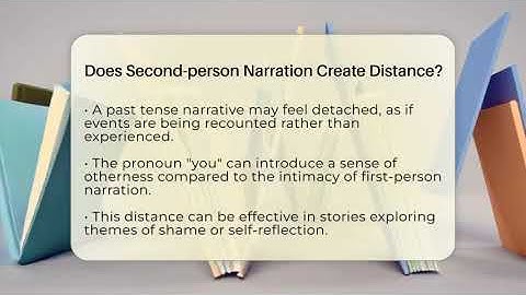 Does Second-person Narration Create Distance? - The Prose Path