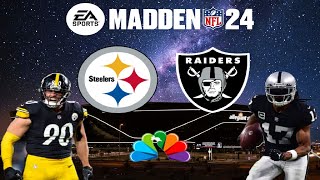 Madden 24 | Pittsburgh Steelers at Las Vegas Raiders | Week 3 | CPU v CPU | SNF |
