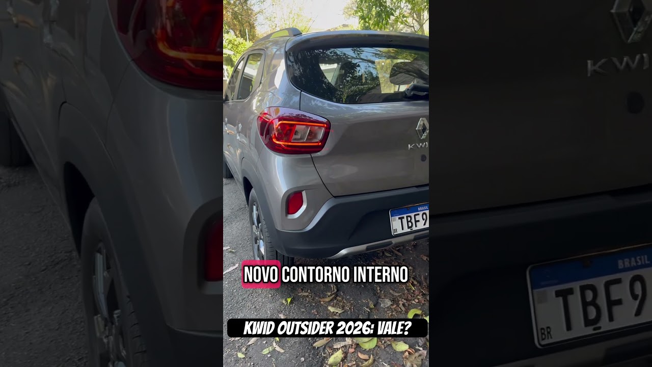 NOVO KWID OUTSIDER 2026: resumo das mudanças. Tem vídeo completo aqui no CANAL!