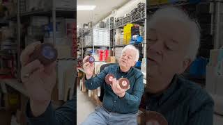 These flap wheels are made out of a scotch bright material for finishing wood