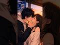 Romantic Anime Love Story 💕 | Cute Couple Kiss Scene at Sunset | Emotional Love Edit