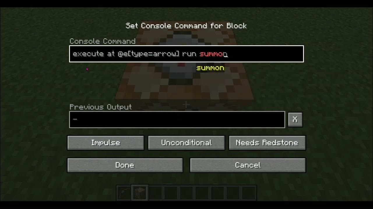 How to summon lightning on an arrow in Minecraft using commands YouTube