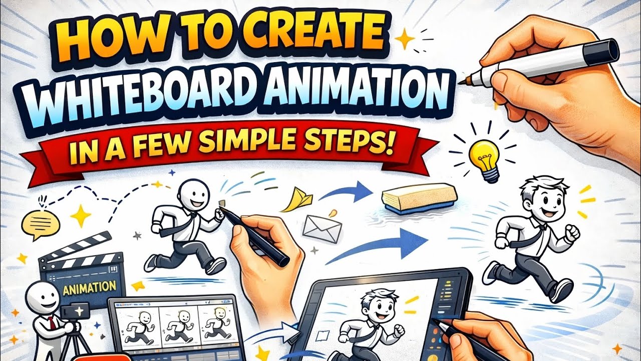 How to Create Whiteboard Animation in Minutes (Beginner Friendly Step ...
