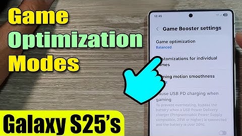 ⚙️ Choose Between Performance & Battery Saver Mode in Game Booster on Galaxy S25/S25+/Ultra