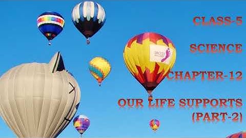 CLASS-5   SCIENCE CHAPTER-12 OUR LIFE SUPPORTS (PART-2)