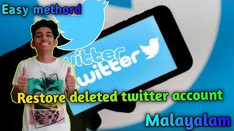 How to restore a deleted twitter account... Twitter temporary delete option