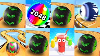 Going Balls Vs Sky Rolling Ball 3D, Rolling Ball Sky Escape, Juice Run, Ball Run 2048 Gameplay