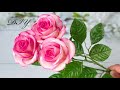 Роза из фоамирана Только 15 лепестков! Реалистичные цветы Diy Rose Flower Foam Paper / Flores foami