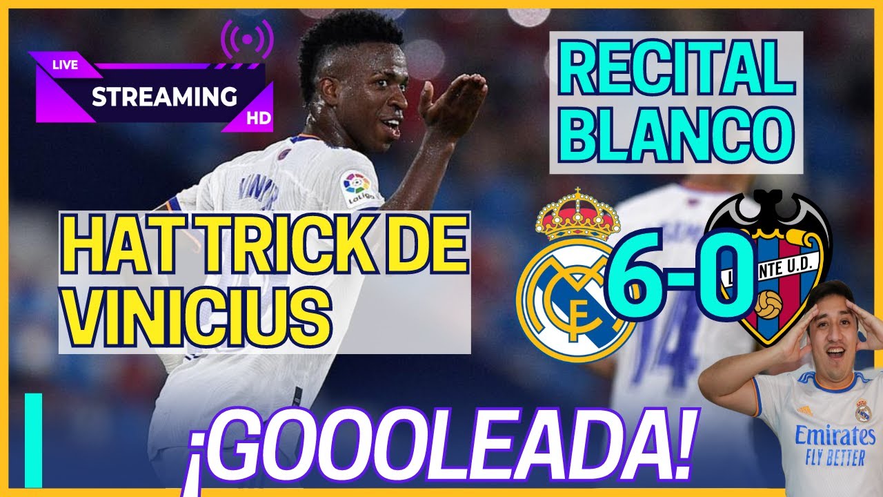 💥Victoria con GOLEADA del Real Madrid frente a Levante HAT TRICK DE ...
