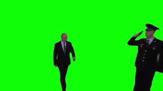 Широкий Путин Идёт Зеленый Экран/Грин Скрин