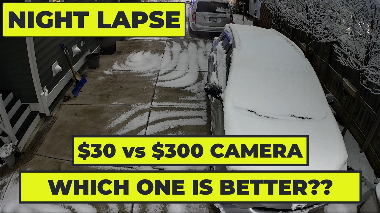 1 Buffalo Heated Driveway Snow Melt Time Lapse, 2 Different Cameras ...