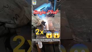 Perfect Root Run = Perfect Penetration 🔥 | Single V Butt Joint #welding #welder #viral #education