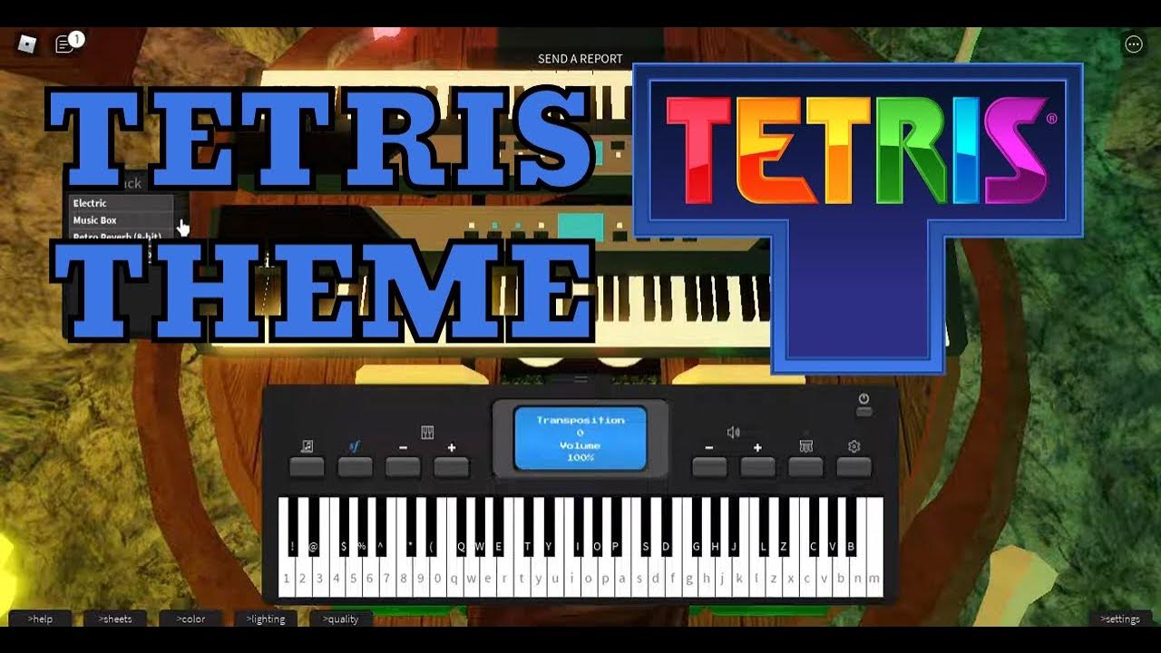 Tetris Theme on Roblox Piano Piano Visualizations 2 YouTube