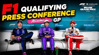 LIVE: F1 Qualifying Press Conference - Miami GP  | Kimi Antonelli, Max Verstappen, Charles Leclerc