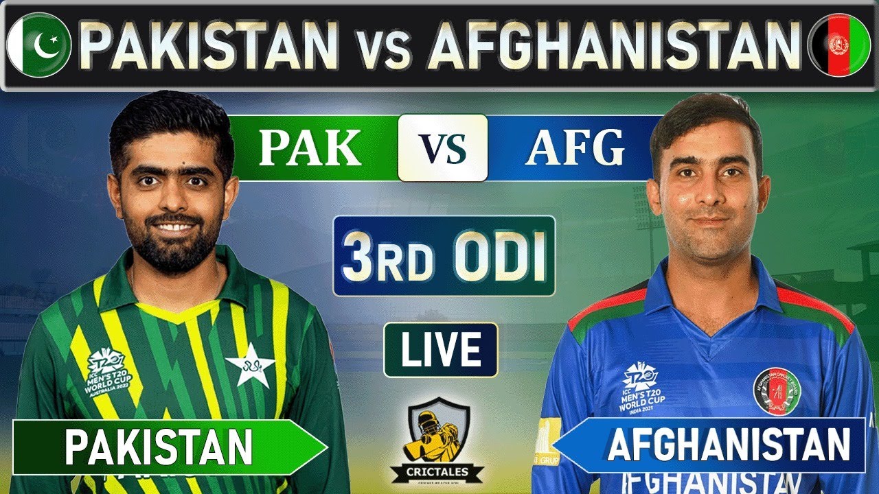 LIVE : PAKISTAN vs AFGHANISTAN 3rd ODI MATCH LIVE | PAK vs AFG 3rd ODI ...