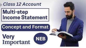 Multistep Income Statement in Nepali || Format || Class 12 Account || Basic Financial Statement-2082