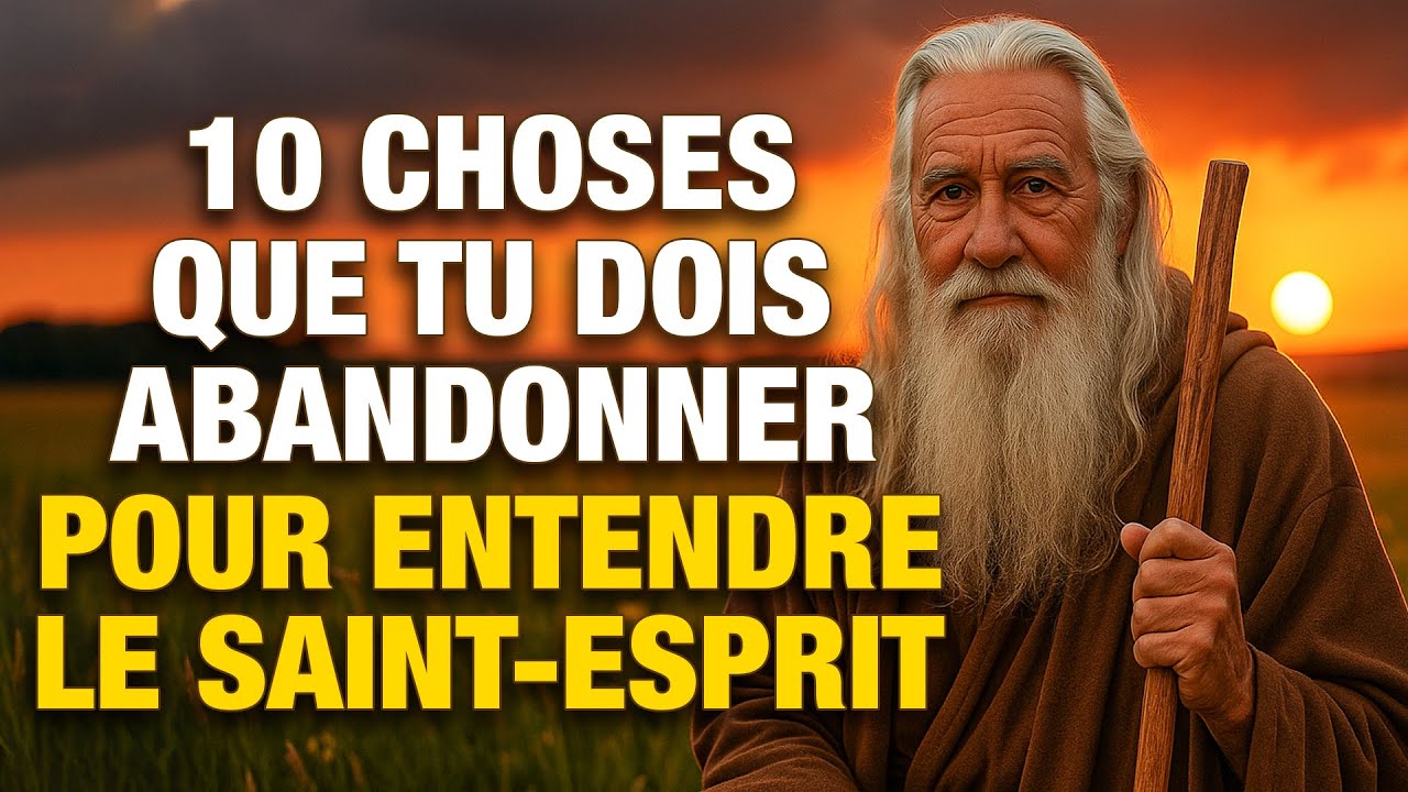 10 choses que tu dois abandonner pour entendre la voix du Saint-Esprit