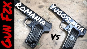 Cover Image for Romanian  Cugir  TTC  vs  Yugoslavian  Zastava  TT-33  M57  in  7.62x25  Tokarev