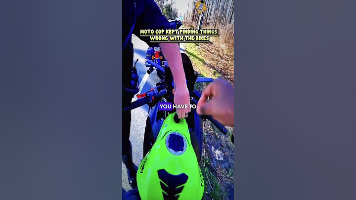 Moto Cop Kept Finding Things Wrong With the Bikes