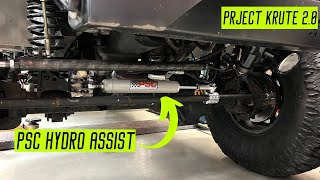 How to easily steer 40's on your Jeep TJ!  PSC Hydro assist is COMPLETE!