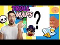 Playing different amazing troll maps in brawl stars|BuzzyGames