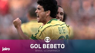 Gol de Bebeto: Brasil vs Dinamarca | Quartas Final Copa 98