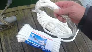 best marine double braid nylon dock line