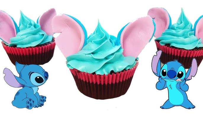 Eating The Stitch Cupcake at Disney's All-Star Sports Resort 