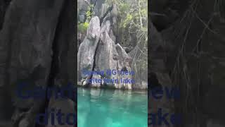 napaka ganda NG view dito twin lake Coron Palawan