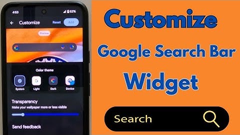 How to Customize Google Search Bar Widget on Google Pixel 9 Pro XL, 9 Pro, 9, 8 Pro, 8