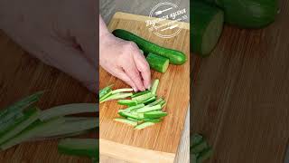 Салат из куриной грудки с огурцами. Салат за 10 минут | Chicken breast salad with cucumbers