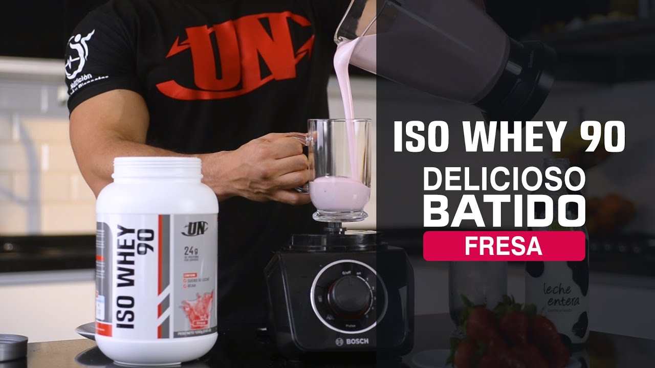 BATIDO DE FRESA ISO WHEY 90 / UNIVERSE NUTRITION