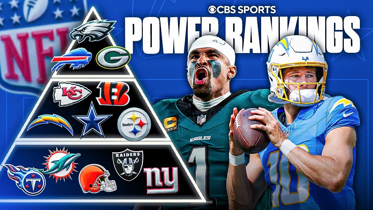 NFL Power Rankings Tiers: Chargers No. 7 after win over Chiefs, Dolphins No. 28 after blowout loss