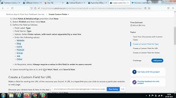Create Custom Fields | Build an App to Track Your Trailblazer Journey