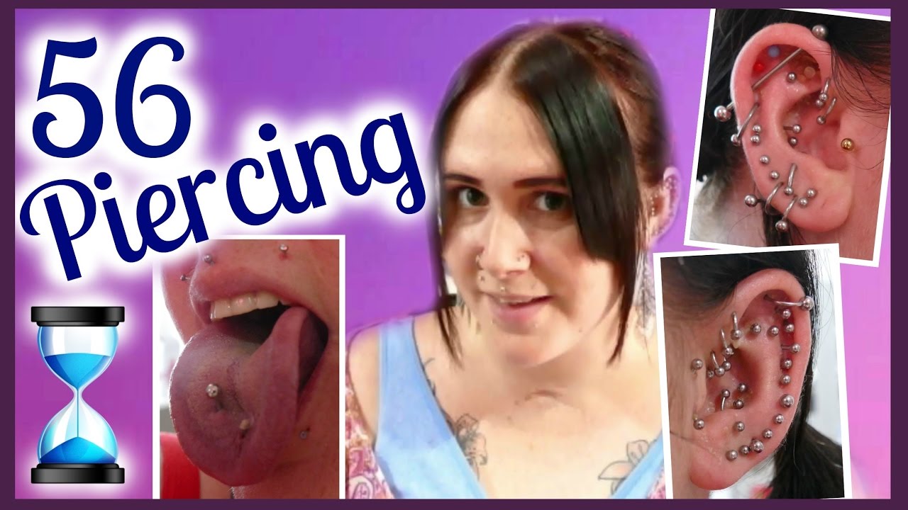 My 56 Piercing Timeline & Tips For Healing - YouTube