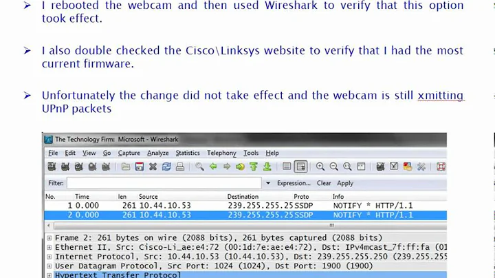 Checking Upnp Configuration with Wireshark