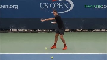 Juan Martin Del Potro & Roger Federer First Practice US Open 2017 HD