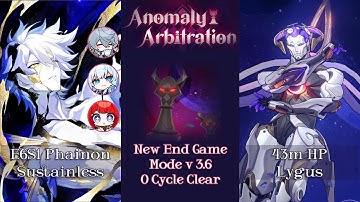 E6S1 Phainon | 0 Cycle Lygus 3.6 Anomaly Arbitration | Honkai Star Rail