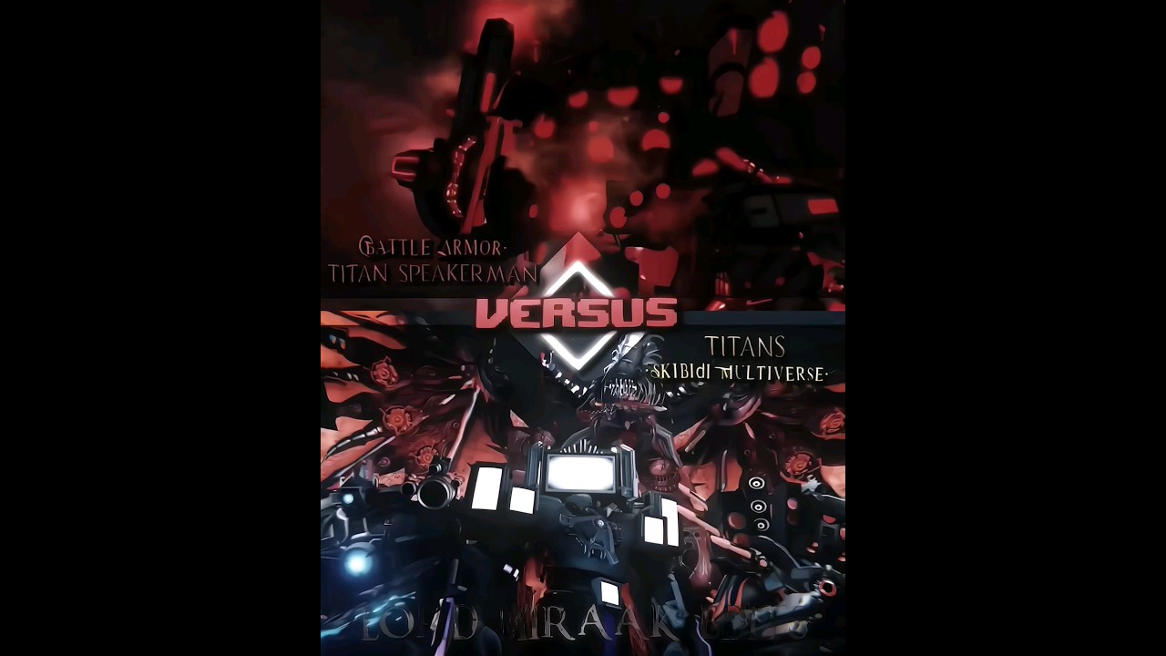 Titan Speakerman Battle Armor vs Skibidi Multiverse #edit #scaling #skibiditoilet