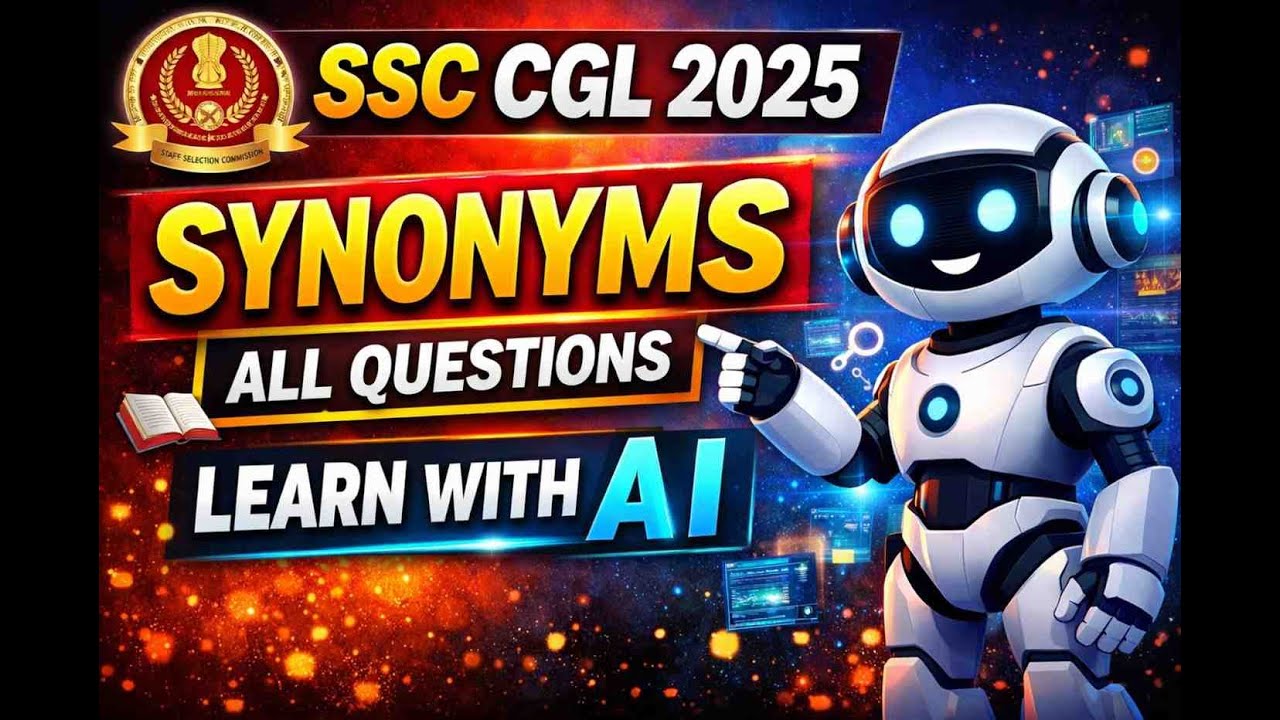 SSC CGL 2025  SYNONYMS || 