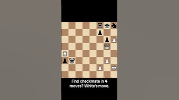 Find checkmate in 4 moves? White