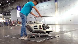 RC HELI JET INDOOR FLIGHT // VARIOHELICOPTER // ROBIN ADAMSCHAK // MODELL HOBBY SPIEL