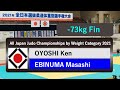 2021年全日本選抜ㅣ 73kg 決勝戦 FINAL   大吉賢 OYOSHI   海老沼匡 EBINUMA