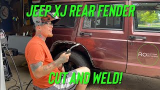 XJ Rear Fender Cut And Weld. Making 35’s Fit on a stock XJ!