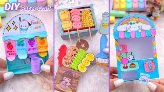 DIY Miniature Crafts Idea / Paper Craft Ideas / Easy Craft Ideas / school hacks / mini juice stall