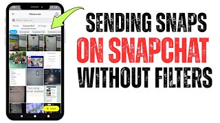 How to Send Snap From Camera Roll As Normal Snap Without Filter 2026 | iPhone screenshot 5