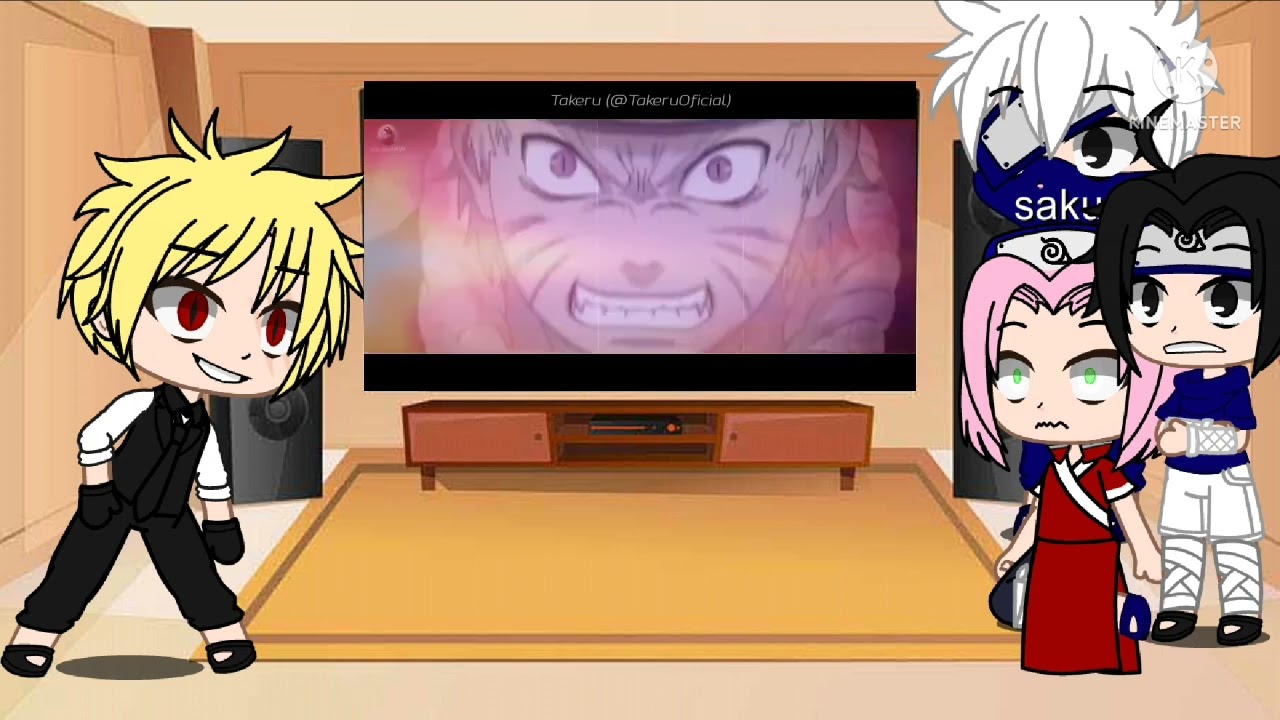 time 7+Naruto vilão react ao rap bijuu dama(takeru)