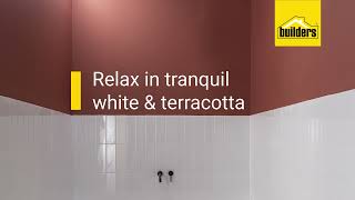 Relax in tranquil white & terracotta